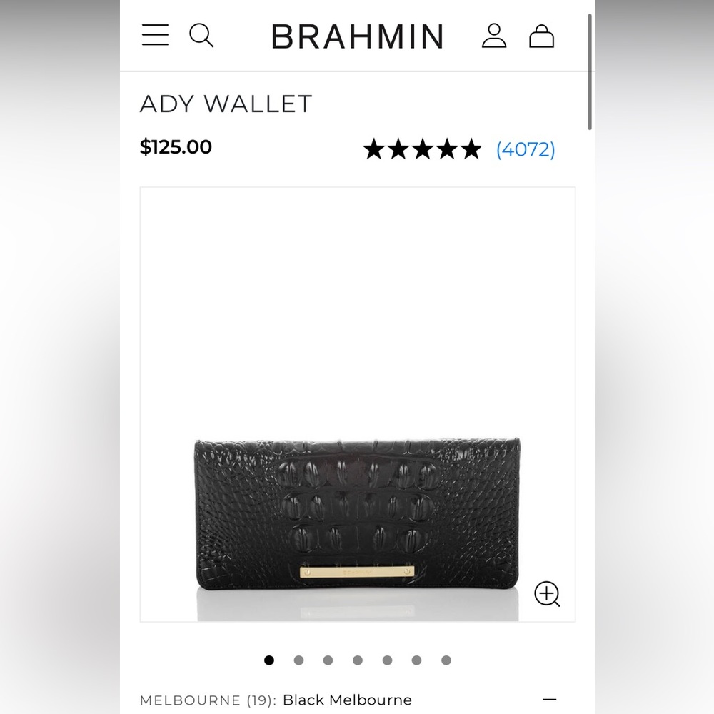 Brahmin Ady Wallet - Black Melbourne